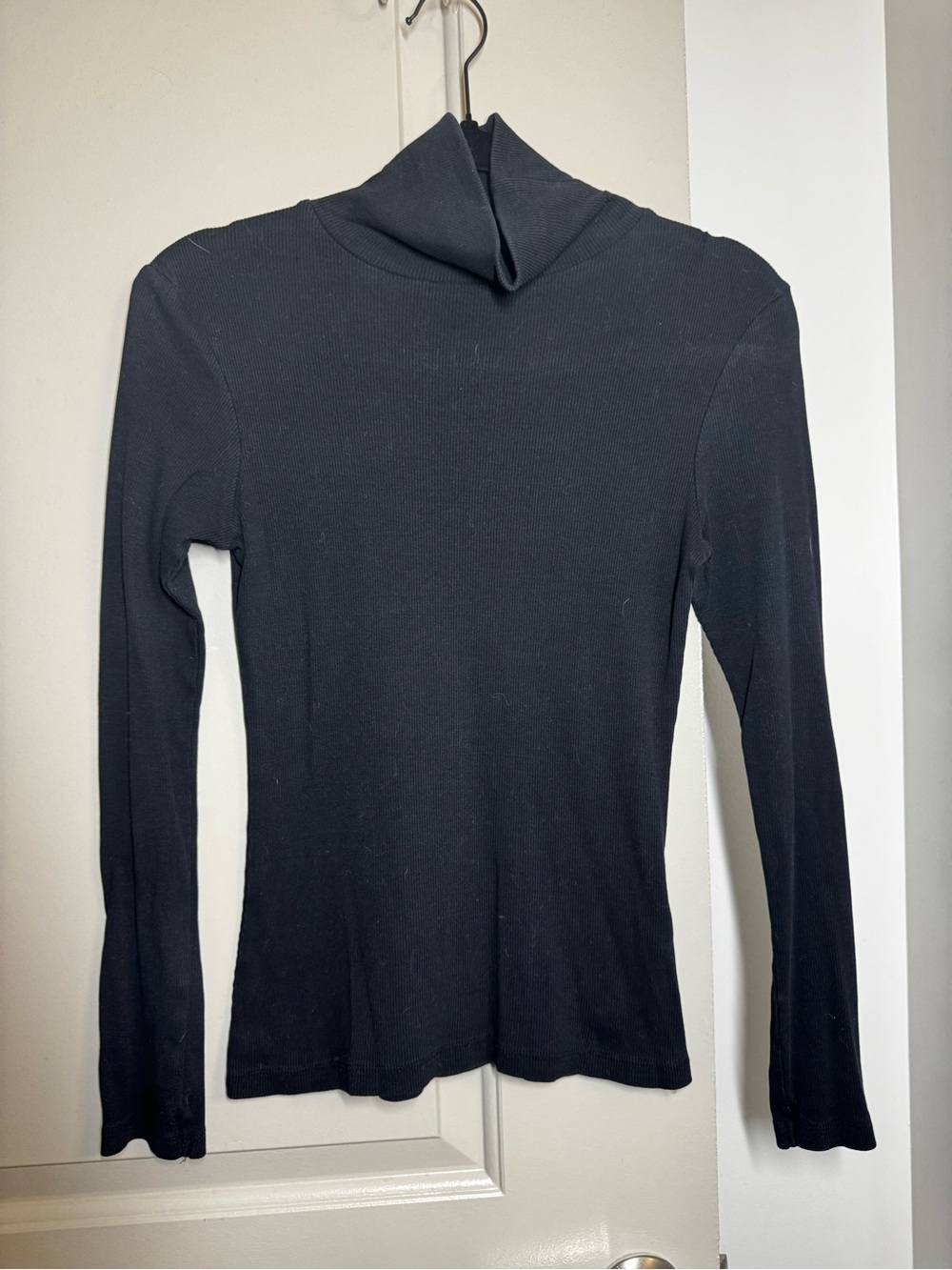Brave Soul Black Long-Sleeve Turtleneck Top